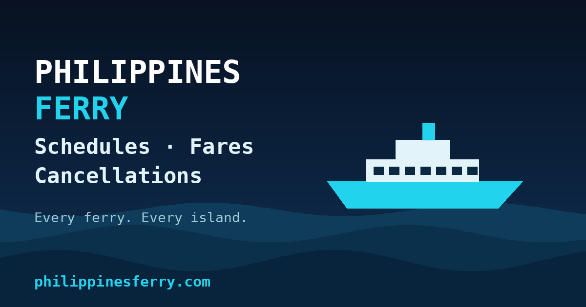 Ferries from Batangas: Schedules, Fares & Routes